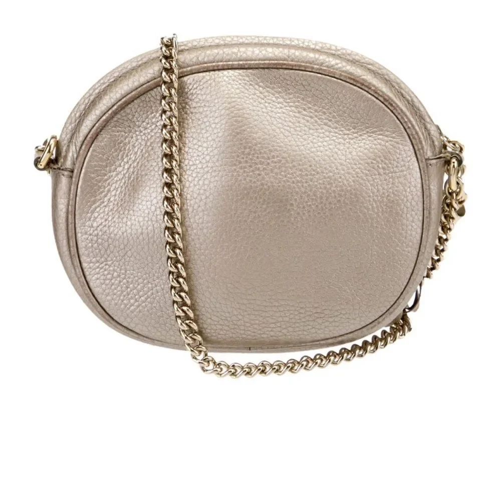 Gucci Mini SoHo Crossbody Chain Bag - Gold - Picture 3 of 11
